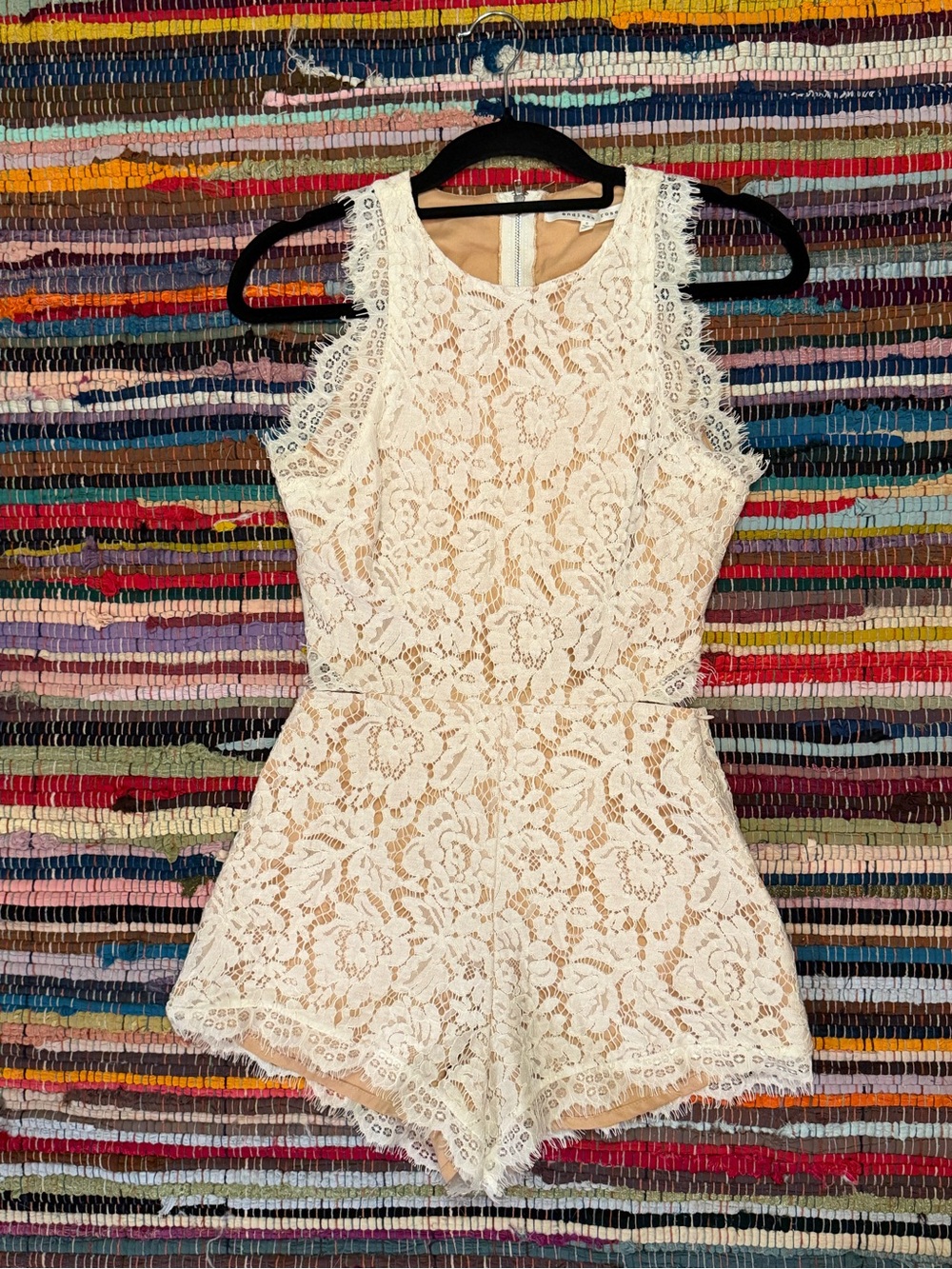 Endless Rose White Lace Romper Chemise